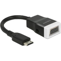 65588 videokabel adapter HDMI Type C (Mini) VGA (D-Sub) + 3.5mm Sort