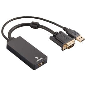 HAMA - VGA TIL HDMI converter - Inkl USB kabel med lyd - Sort