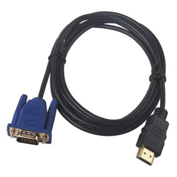 HDMI til VGA 15 pin (analog) passiv forbindelses kabel - 1.8m kabel