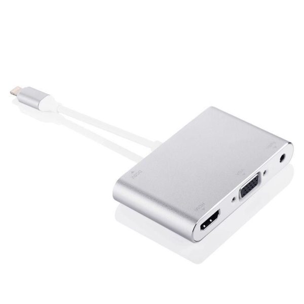 Lightning 8pin til HDMI, VGA & audio Adapter - Tilslut iPhone/iPad til TV