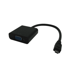 Micro HDMI til VGA Adapter kabel - Sort