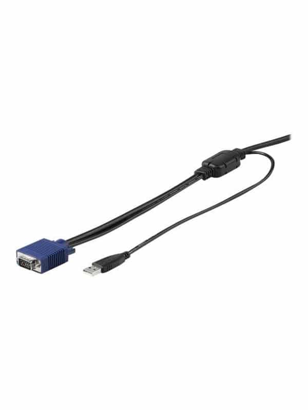StarTech.com 15ft / 4.6m USB KVM Cable for Rackmount Consoles - VGA and USB - video / USB cable - 4.6 m