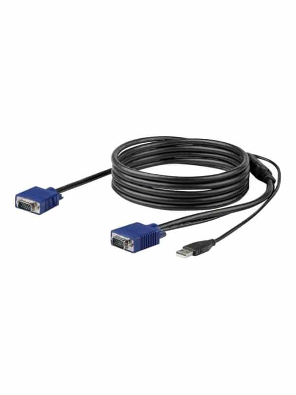 StarTech.com 10ft / 3m USB KVM Cable for Rackmount Consoles - VGA and USB - video / USB cable - 3 m