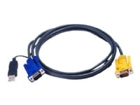 ATEN 2L-5206UP - Video / USB kabel - 15 pin SPHD (han) til USB, HD-15 (VGA) (han) - 6 m