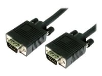 Cables Direct - VGA-kabel - HD-15 (VGA) (han) til HD-15 (VGA) (han) - 1 m - formet - sort