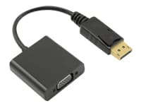 MicroConnect - DisplayPort kabel - DisplayPort (han) til HD-15 (VGA) (hun) - 15 cm
