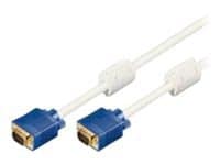 MicroConnect - VGA-kabel - HD-15 (VGA) (han) til HD-15 (VGA) (han) - 10 m - beige