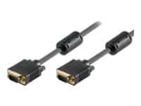 MicroConnect - VGA-kabel - HD-15 (VGA) (han) til HD-15 (VGA) (han) - 2 m - tommelskruer - sort