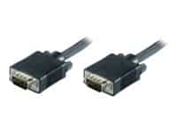 MicroConnect - VGA-kabel - HD-15 (VGA) (han) til HD-15 (VGA) (han) - 3 m - formet, tommelskruer - sort