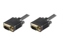 MicroConnect - VGA-kabel - HD-15 (VGA) (han) til HD-15 (VGA) (han) - 7 m - formet, tommelskruer - sort