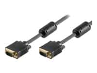 MicroConnect - VGA-kabel - HD-15 (VGA) (han) til HD-15 (VGA) (han) - 7 m - tommelskruer - sort