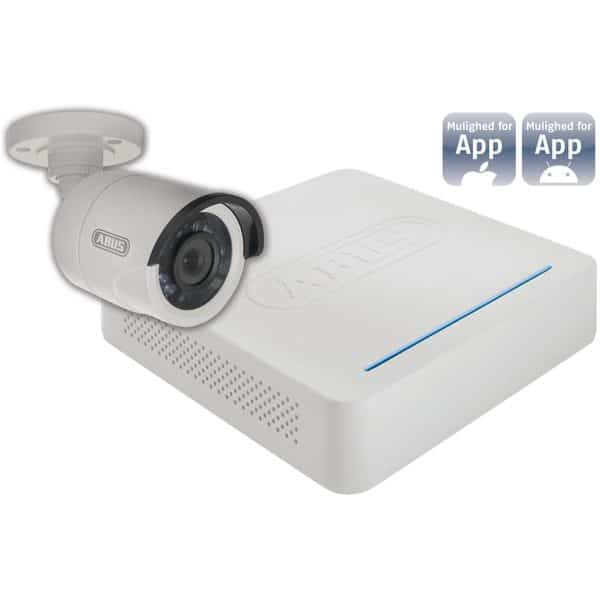Videoovervågning med 1 stk. tube kamera - ABUS passer til Original