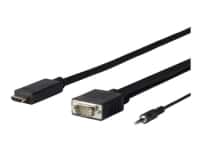 VivoLink Pro - HDMI-kabel - HDMI han til HD-15 (VGA), stereo mini-jackstik han - 5 m