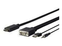 VivoLink Pro - HDMI-kabel - HDMI han til USB, HD-15 (VGA), stereo mini-jackstik han - 7.5 m
