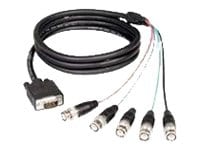 MicroConnect - VGA-kabel - BNC (han) til HD-15 (VGA) (han) - 2 m - sort