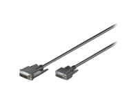 MicroConnect - VGA-kabel - DVI-A (han) til HD-15 (VGA) (han) - 2 m - tommelskruer - sort