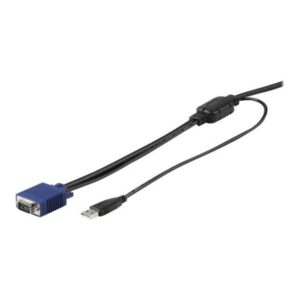 StarTech.com 15ft / 4.6m USB KVM Cable for Rackmount Consoles - VGA and USB - video / USB cable - 4.6 m